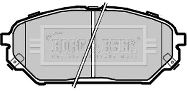 BORG & BECK Комплект тормозных колодок, дисковый тормоз BBP2333